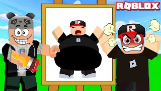 Heronpuppy vs Panda Resim Çizme Oyunu   Roblox Speed Draw [upl. by Nonah673]