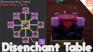 Minecraft Bedrock Disenchantment Table Addon Remove Enchantments [upl. by Strephon]