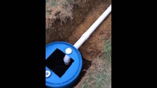 Simple DIY 3 barrel septic system [upl. by Eugenle]