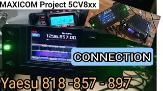 CONNECT  Maxicom 5CV8xx  Yaesu 818857897  VHF UHF SHF Interface  EA5DOM [upl. by Anihcak]