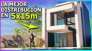 🔴LA CASA CON LA MEJOR DISTRIBUCION EN 5X15m 🔥 [upl. by Marigolda207]