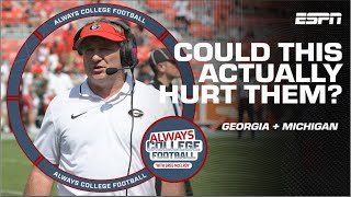 Will perceived weak schedules hurt Georgia or Michigan  Always College Football [upl. by Odysseus536]