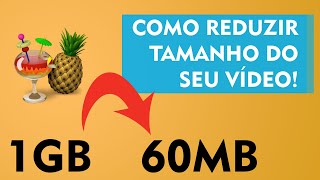 👨🏻‍🏫 TUTORIAL  Como reduzir tamanho de vídeo SEM PERDER QUALIDADE  fácil e rápido [upl. by Doretta]