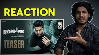 Robinhood Official Teaser Reaction  Nithiin  Sreeleela  Venky Kudumula  GV Prakash [upl. by Netsruk905]