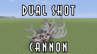 Minecraft Tutorial  Dual Shot TNT Cannon [upl. by Bea]