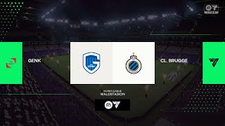 KRC Genk vs Club Brugge 11082024 JUPILER Pro League EA FC 24 [upl. by Aleibarg]