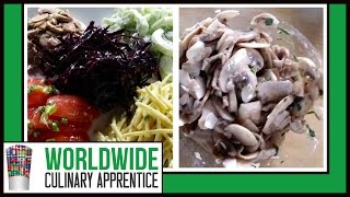 Mushroom Salad  Raw Vegetable Salads  Online Cooking Classes [upl. by Schultz]