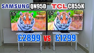 Samsung QN95D vs TCL C855K 2024 Ultimate Mini LED TV Showdown [upl. by Aihsrop]