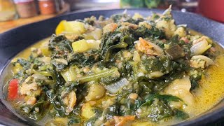 Une autre manière de cuisinerles EPINARDSlegume vert au poisson fumé et courgetterecette facile [upl. by Haze]