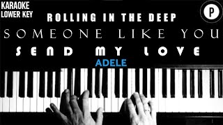 🎵 ADELE Karaoke SONGS 🎵 ROLLING IN THE DEEP  SOMEONE LIKE YOU  SEND MY LOVE [upl. by Esimehc529]