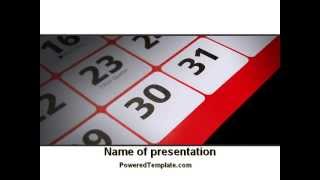 Table Calendar PowerPoint Template by PoweredTemplatecom [upl. by Nus]