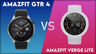 Amazfit GTR 4 vs Amazfit Verge Lite Comparison [upl. by Ylatan]