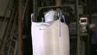 Filling and Tying a Super Sack Container with a Liner [upl. by Locin]