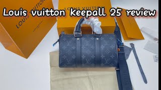 Louis Vuitton Keepall Bandouliere 25 Review [upl. by Mw149]