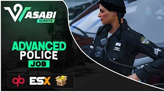 Wasabis FiveM Advanced Police Job ESX  QBCore [upl. by Benoite]