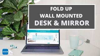 SpaceSave Fold Up Wall Mounted Desk amp Mirror [upl. by Bruckner]