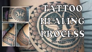 Tattoo Healing Process  Polynesian Armband Tattoo [upl. by Talich]