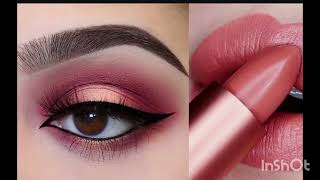 eyes lips makeup eyemakeup​ eyeshadow​ eyemakeuptutorial​ 2minute​ liquideyeshadow [upl. by Eerahc]