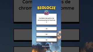 Quiz  5 questions de biologie Quiz shorts [upl. by Ellen]