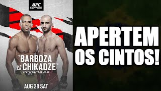 CARD COMPLETO E TODOS OS FAVORITOS UFC EDSON BARBOZA VS GIGA CHIKADZE [upl. by Nyletak232]