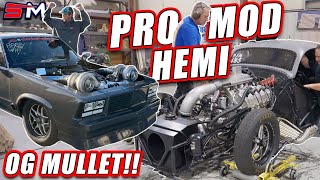 OG MULLET IS BACK AND FAST  Pro Mod Hemi First Ever Start and Tune [upl. by Waxman]