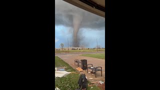 Andover KS tornado video April 29 2022 Courtesy Dave Jackson [upl. by Ardle359]