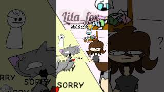 I❤️U  creredchan2007  Lila x Laxywolf11 Lilafox Lilaxlaxy ship humor animation [upl. by Malinowski]