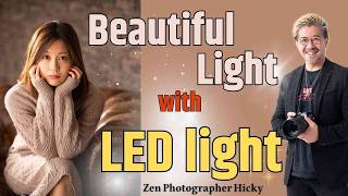 【Portrait Photography】Create a beautiful light with LED light Zen photographer Hicky [upl. by Eniluap]