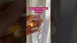 How to make a wedding backdrop with mixed lace [upl. by Winslow]