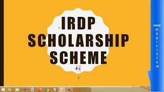 IRDP Scholarship Scheme  Eligibility and Conditions  Documents Required  Complete Guidelines [upl. by Elitnahc]