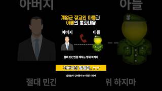 계엄 당일 군인아들과 아버지의 통화 [upl. by Ahtabat]