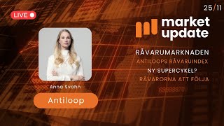 Market Update 20241125  Anna Svahn om råvaror att föja när marknaden befinner sig i ny supercykel [upl. by Anirbes]