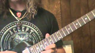 How to Play Dont Treat Me Bad  Firehouse Bill Leverty Guitar Solo by Jimmy Adcock [upl. by Iahk]