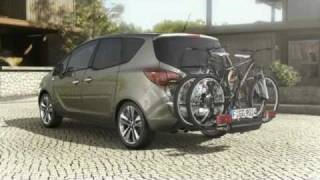 Opel Meriva MPV  FlexFix bike carrier in practice [upl. by Tina]