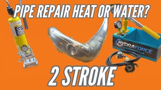 Dirt Bike Pipe Repair  What Works Better Heat or Water [upl. by Alwin]