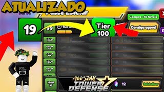 COMO FARMAR O STAR PASS RAPIDO EM 17 HORAS NO ALL STAR TOWER DEFENSE ATUALIZADO [upl. by Aland]