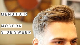 Modern Side Sweep Hairstyle  Best Mens Hairstyles  Short Hair for Men [upl. by Akena]