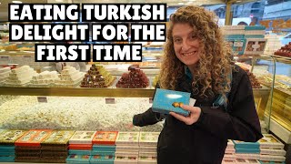 Trying Authentic Turkish Delight Lokum in Istanbul  Istanbul Street Food [upl. by Dale]