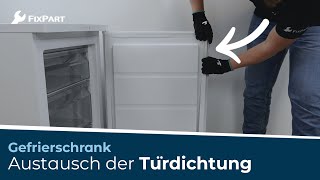 Wie ersetzt man die Dichtung der Gefriertür  FixPart [upl. by Eamanna]