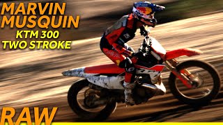 Marvin Musquin on KTM 300 Two Stroke  Dirt Bike Magazine [upl. by Rolanda]