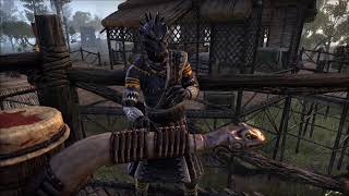 ESO Murkmire Male Argonian bard song 1 Jel language [upl. by Demha896]