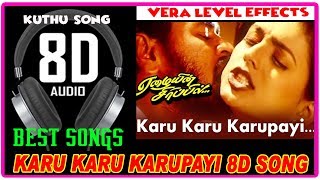 Karu Karu Karupayi 8d Songs  Tamil Songs  Eazhaiyin Sirippil Deva Tamil Hits Prabhu DevaRoja [upl. by Ahsaeyt]