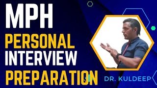 Training Personal Interview  MPH [upl. by Kilmarx25]