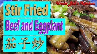 Beef and Eggplant Stir Fry 茄子炒牛肉 [upl. by Ielirol]