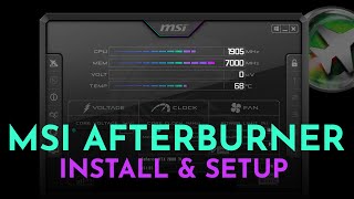 How To Setup MSI Afterburner amp On Screen Display 2021 [upl. by Crow]