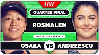 OSAKA vs ANDREESCU • WTA sHertogenbosch 2024 QF • LIVE Tennis Watchalong Stream [upl. by Tolmach]