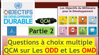 QCM sur Les ODD et Les OMD  partie 2 [upl. by Eeruhs231]