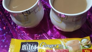 Malaysian instant ginger tea mix one minute tea [upl. by Cowles]