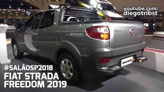 Fiat Strada Freedom 2019 ft Auto Direto  Salão do Automóvel 2018 [upl. by Melony]