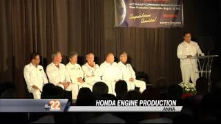 Honda Plant Celebrates New Engine Technology [upl. by Epotimet]